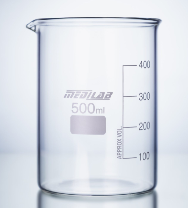 Medilab Beaker Low Form Graduated with Spout, Each